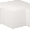 Meuble TV en aggloméré blanc Compact