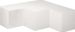 Meuble TV en aggloméré blanc Compact