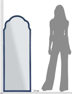 Miroir en MDF bleu Tangier (55 x 2 x 150 cm)