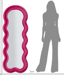 Miroir en métal Miki 60 x 4 x 160 cm (Fuschia)