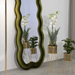 Miroir en métal Miki 60 x 4 x 160 cm (Vert)