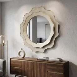 Miroir mural en métal Romantic 95 x 7 cm