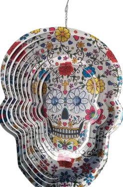 Mobile à vent Tête de mort mexicaine