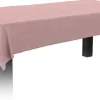 Nappe rectangulaire effet lin imperméable 260 x 170 cm (Rose)