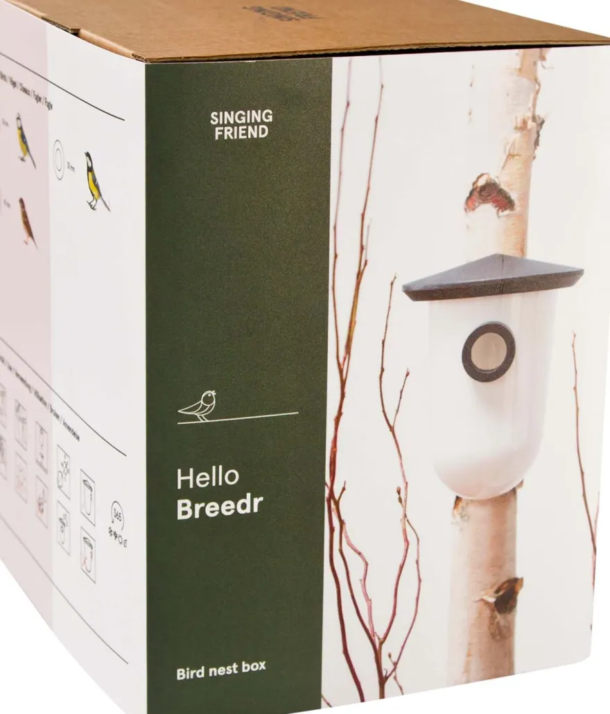 Nichoir pour oiseaux du jardin BreedR (Gris)