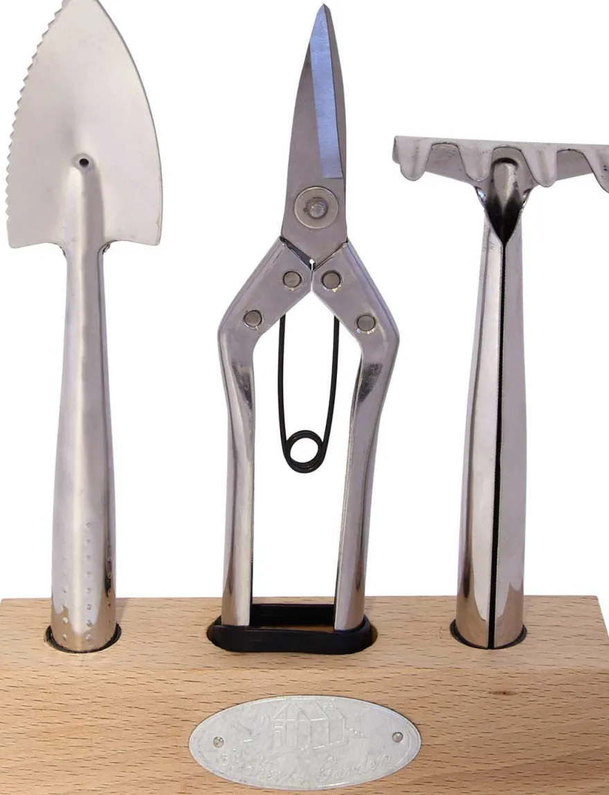 Outils de jardin d'intérieur en acier inoxydable