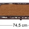 Paillasson antique en coco et fonte
