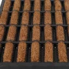 Paillasson caoutchouc et brosses dures en fibres de coco