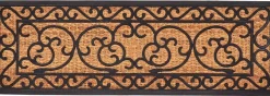 Paillasson en caoutchouc coco Arabesque XL