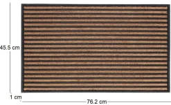 Paillasson en caoutchouc et coco 76 x 45,5 cm (Traits)