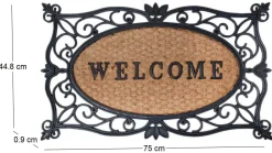 Paillasson en caoutchouc et coco Welcome