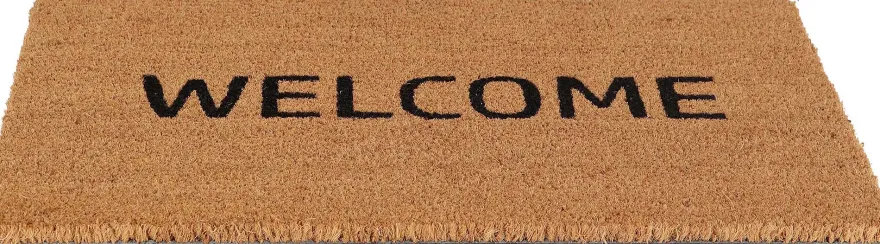 Paillasson en fibres de coco avec inscription60 x 40 cm