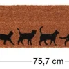 Paillasson en fibres de coco Evolution 75 x 25 cm (Chats)