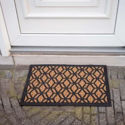 Paillasson en fibres de coco et caoutchouc 60 x 40 cm (Losanges)
