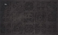 Paillasson en fibres de coco et caoutchouc avec motifs 75 x 45 cm (Mosaique)