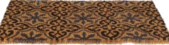 Paillasson en fibres de coco à motifs 75 x 45 cm (Rosettes)