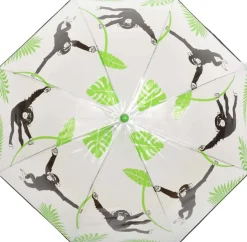 Parapluie transparent singe pour enfant
