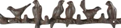 Patère 5 crochets en fonte (Oiseaux)