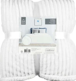 Plaid en flanelle doublure en sherpa 180 x 220 cm
