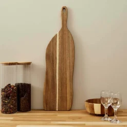 Planche de présentation en bois d'acacia (50 x 15 cm)