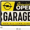 Plaque décorative en métal en relief 40 x 30 cm (Opel - Garage)