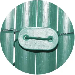 Plaquettes + fil de fixation brise-vue et canisses (Lot de 30) (Vert)