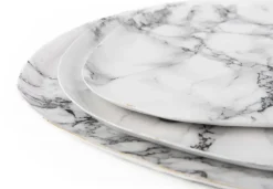Plateau effet marbre blancMarble (25 cm)