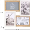 Pêle-mêle bois et blanc photos 10 x 15 cm Family (4 photos)