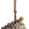 Pomme de pin fourrée de graines et graisse pour oiseaux (Lot de 2)