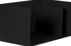 Porte-bûches compact en acier noir 70 cm Bytom
