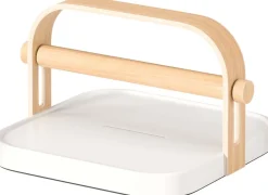 Porte-serviettes en abs et frêne Bellwood