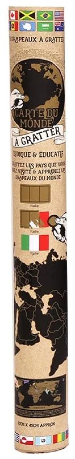 Poster à gratterCarte du monde