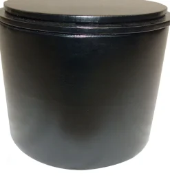 Pouf en polyuréthane Reverso (Noir)