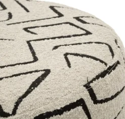 Pouf en tissu Nairobi 44 x 40 cm