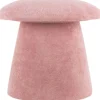 Pouf en velours Mushroom (Rose pâle)