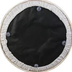 Pouf jonc de mer blue lagoon (Naturel et bleu)