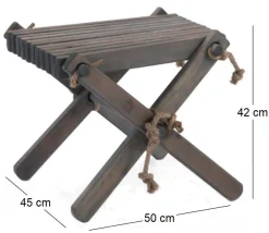 Repose pieds table basse Lilly (Pin Gris)