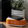 Reveil avec chargeur induction et enceinte Bluetooth Vogue (Orange)