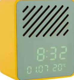 Réveil avec enceinte Bluetooth Funky Vibes (Jaune et Vert)