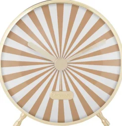 Réveil en métal Candy Swirl (Marron clair)