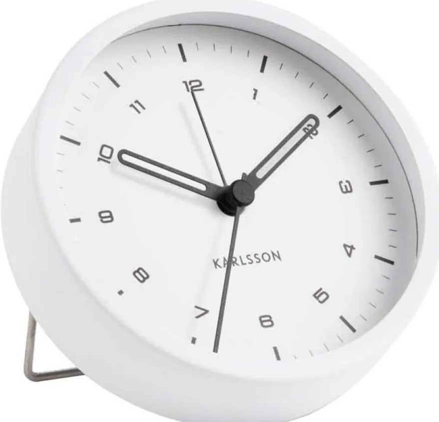 Réveil en métal style moderne Tinge (Blanc)