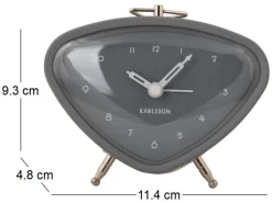 Réveil en métal Triangle (Gris)