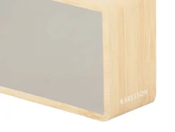 Réveil leden ABS effet bois Silver (Bois clair)