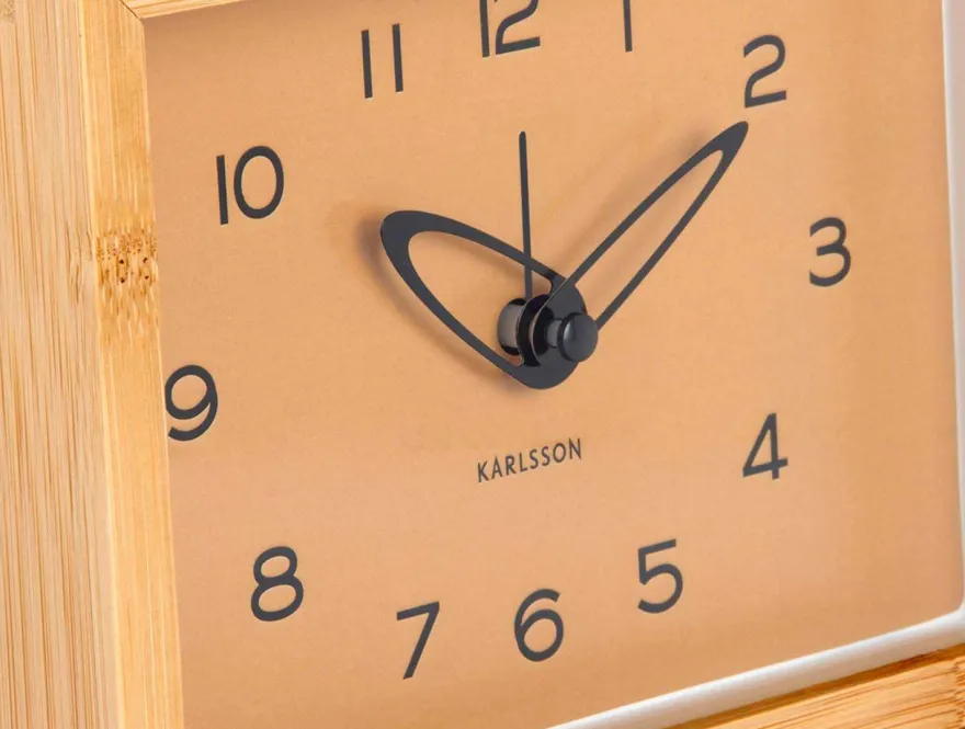 Réveil matin en bambou Tipico (Ocre jaune)