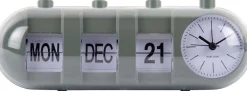 Réveil Retro Tube Calendar Flip (Vert)
