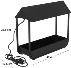 Serre avec lampe de croissance design (Noir)