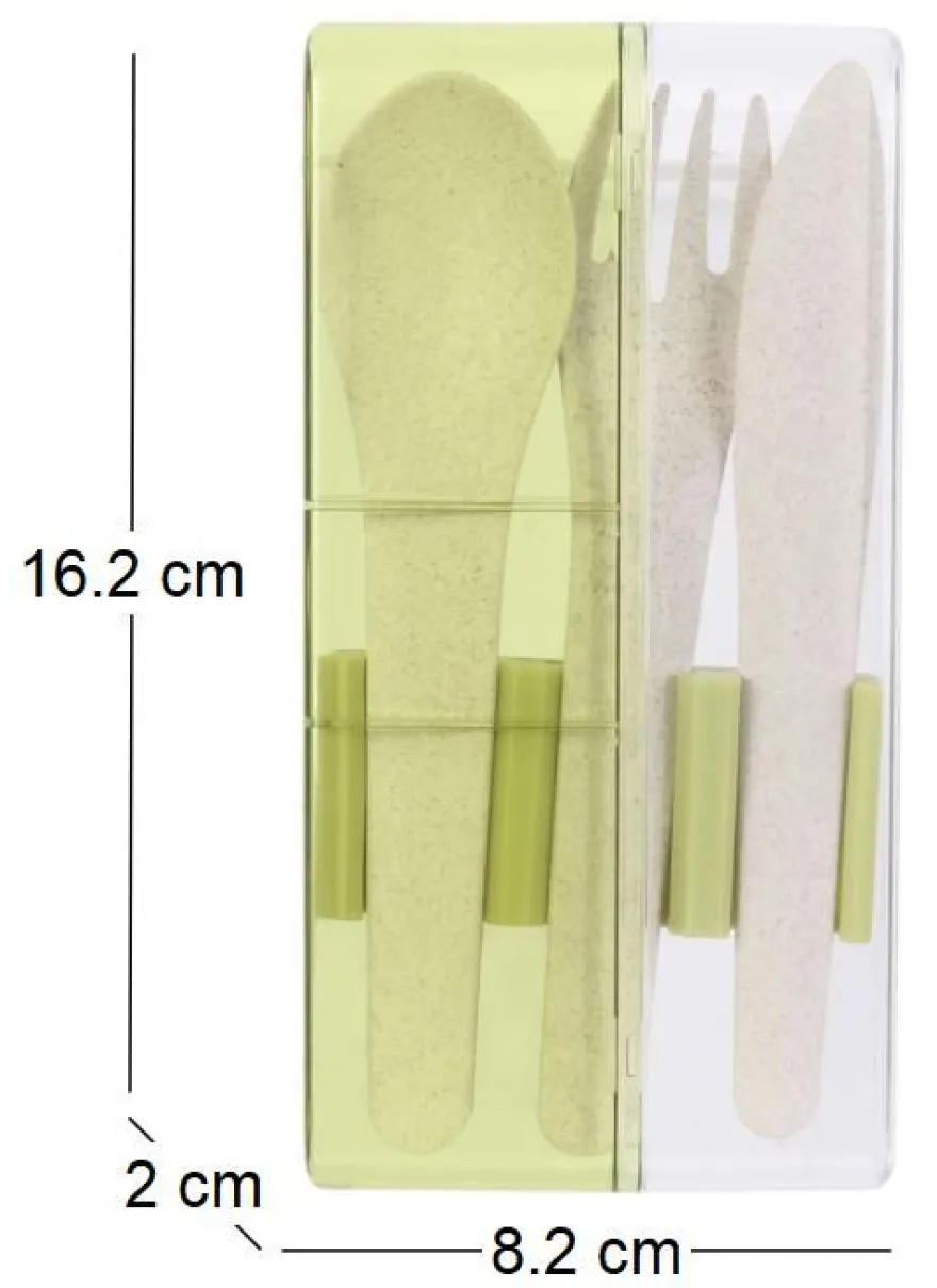 Set de couverts à emporter Eco concept (Vert)