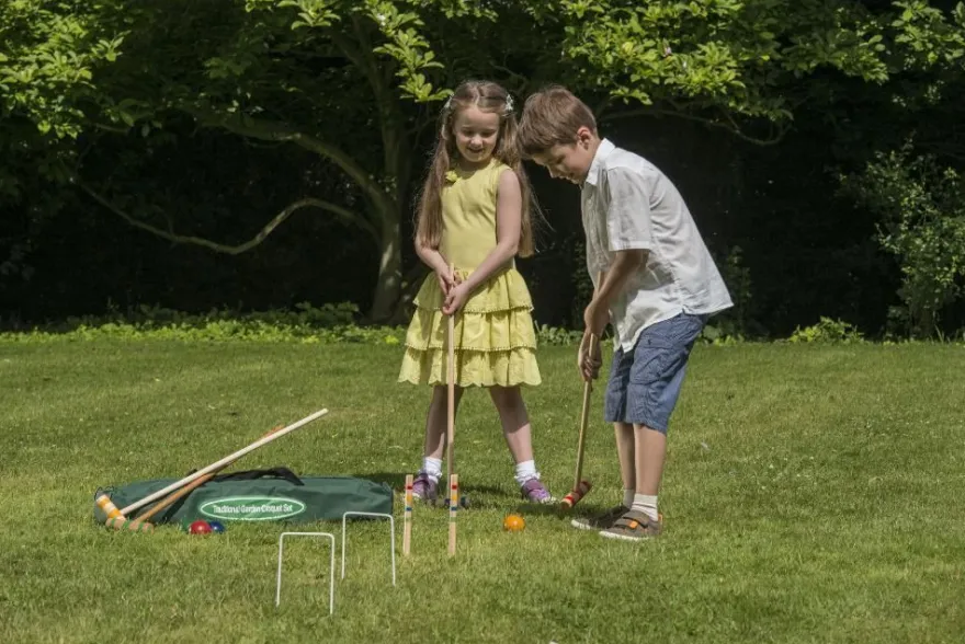 Set de croquet enfant en bois
