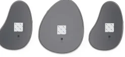 Set de 3 miroirs finition métallique Hubba