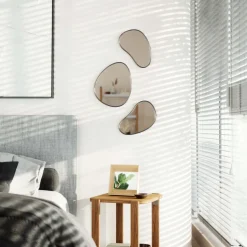 Set de 3 miroirs finition métallique Hubba